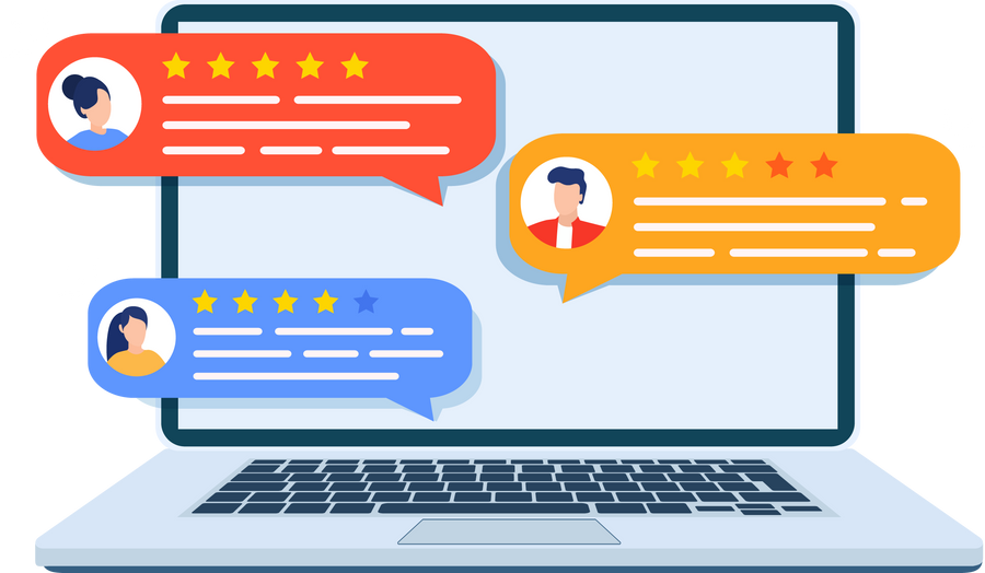 Review rating testimonials online